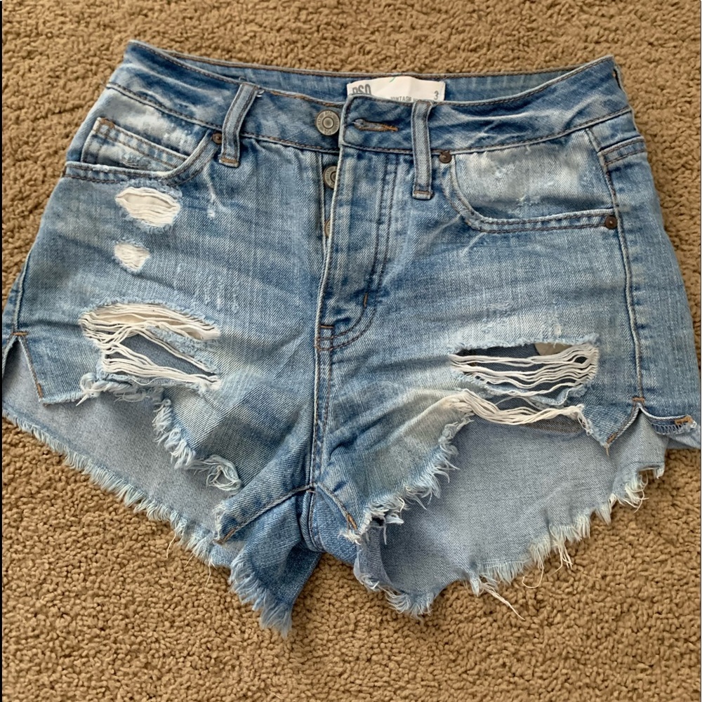 RSQ vintage high rise jean shorts